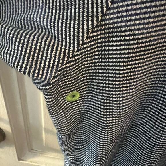 Tommy Bahama RARE Find SZ M Men's 1/4 Zip Pullover Blue Floral Striped - Picture 6 of 8